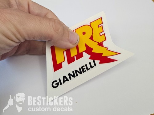 Adesivo giannelli fire - adesivo,